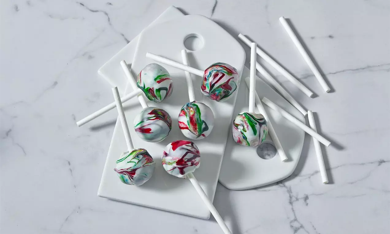 Dúhové cake pops