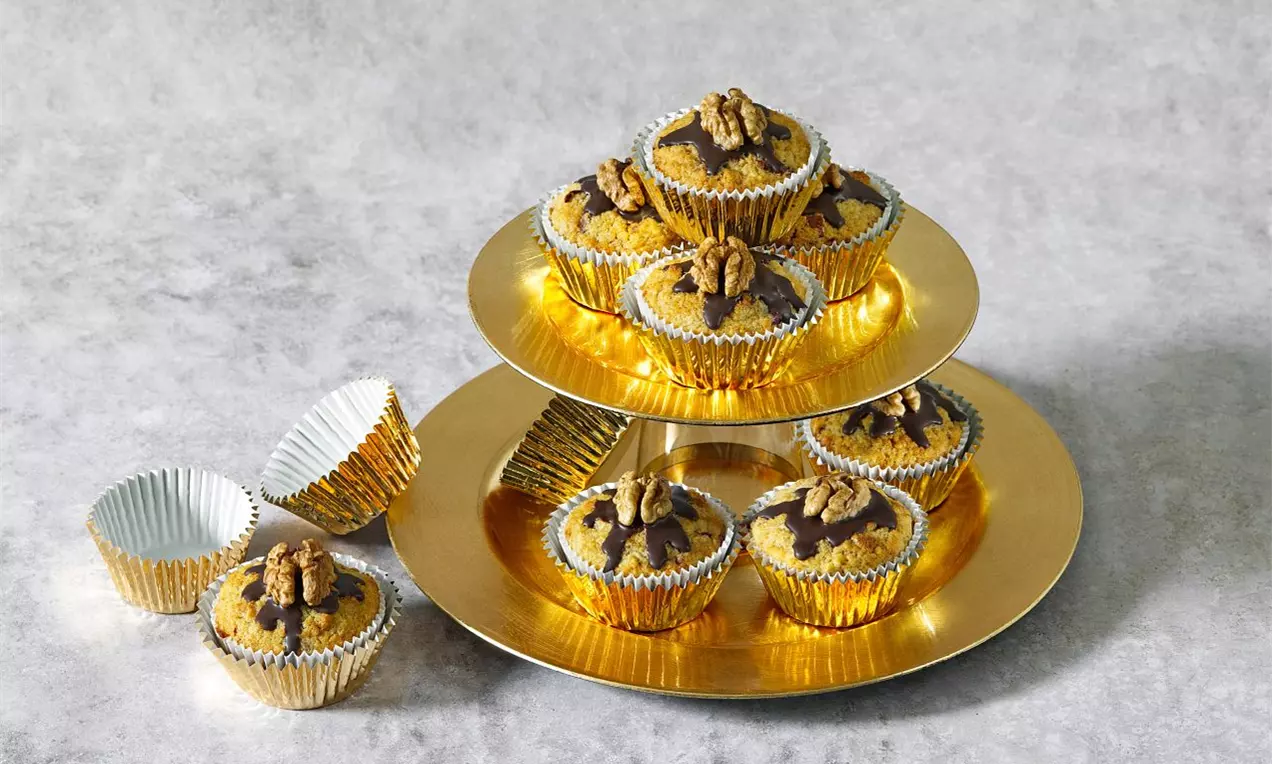 Jablkové muffinky s orechmi